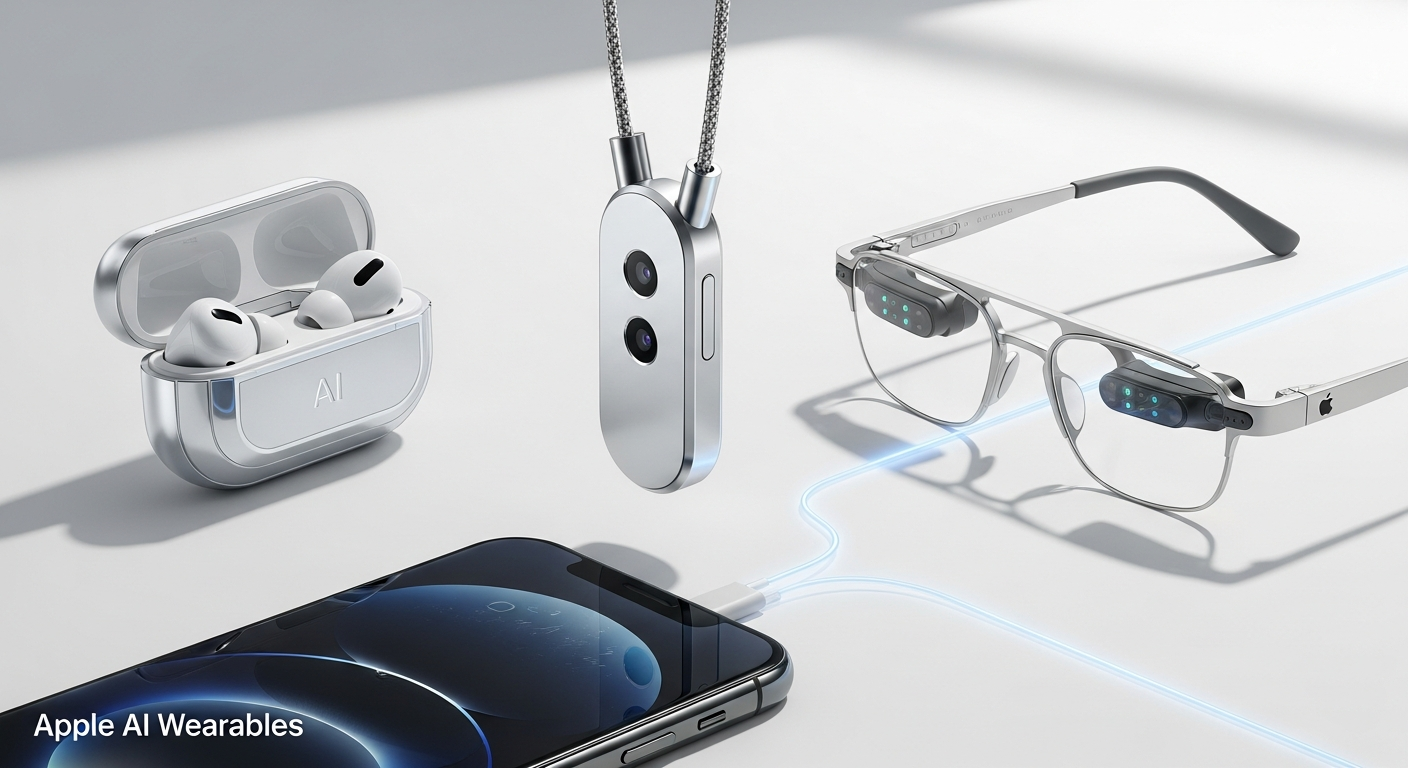 Apple מפתחת שלושה מוצרים לבישים חדשים מבוססי AI